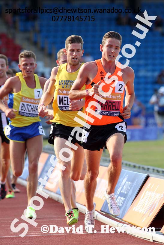 Mens 5000 metres, Sainsbury's British Champs, Alexander Stadium, Birmingham. Photo: David T. Hewitson/Sprts for All Pics